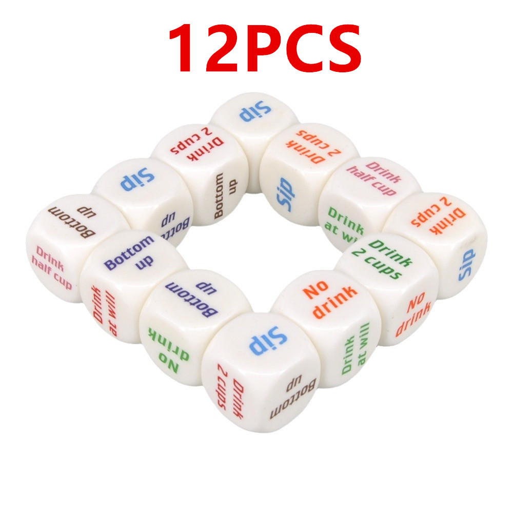 Party Games Bachelorette - 12Pcs Drinking Dice Rolling Decider Bachelorette
