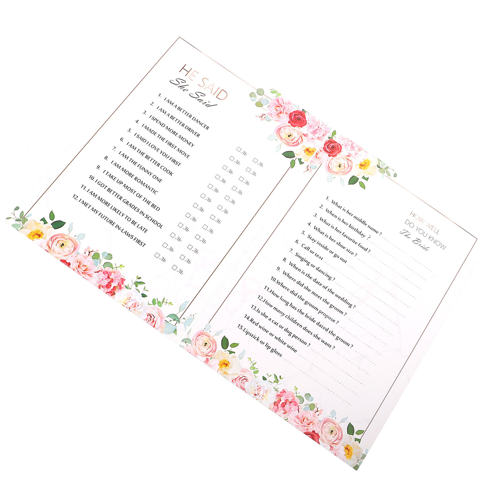 Party Games Bachelorette - 20Pcs Question Game Cards Unique Bachelorette