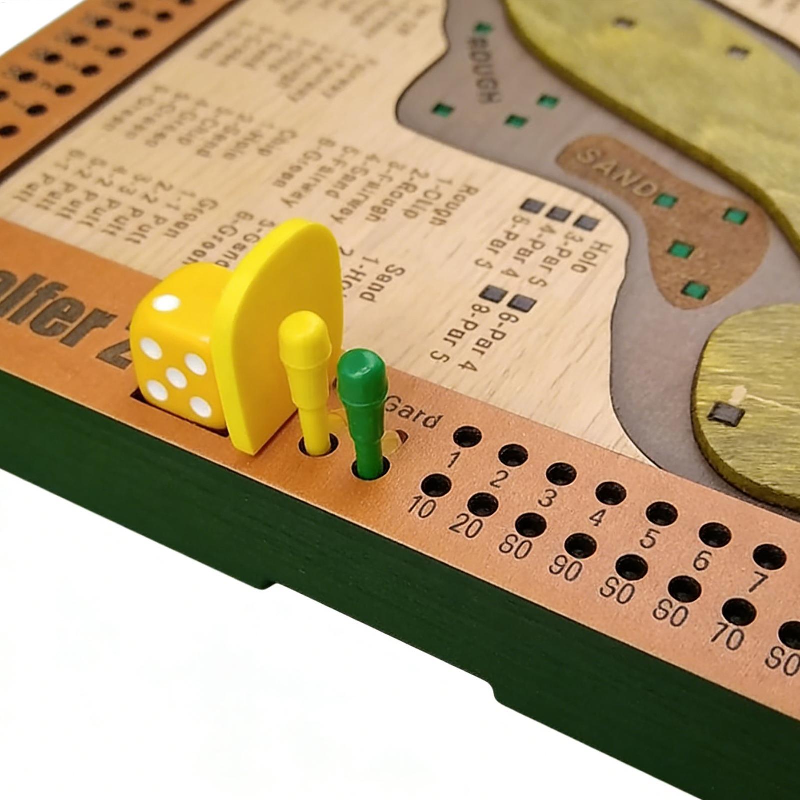 Golf Dice Game Wooden Challeng - Party Games Console ulasan dan harga
