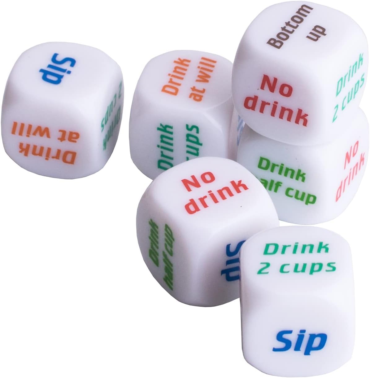 12Pcs Drinking Dice Rolling De - Party Games Bachelorette ulasan dan harga