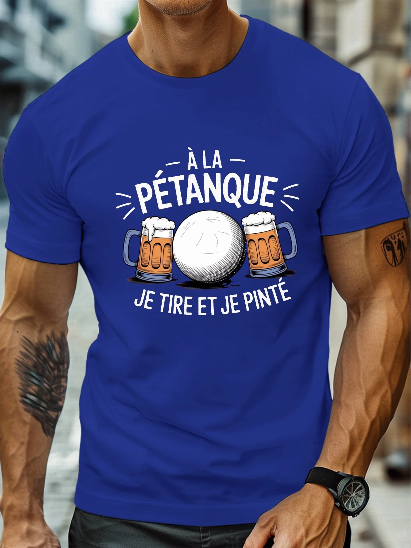 Fashion Men's Pétanque Beer Fu - Party Games Quotes Short ulasan dan harga