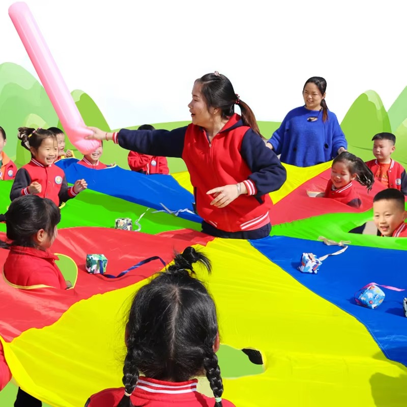 Rainbow Parachute Knock Gopher - Party Games Group For Adults ulasan dan harga