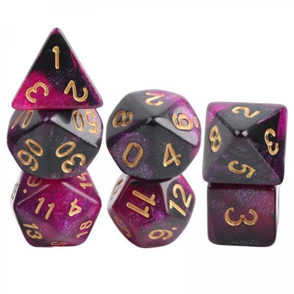 Colorful Acrylic Polyhedral Di - Party Games Gamecube ulasan dan harga