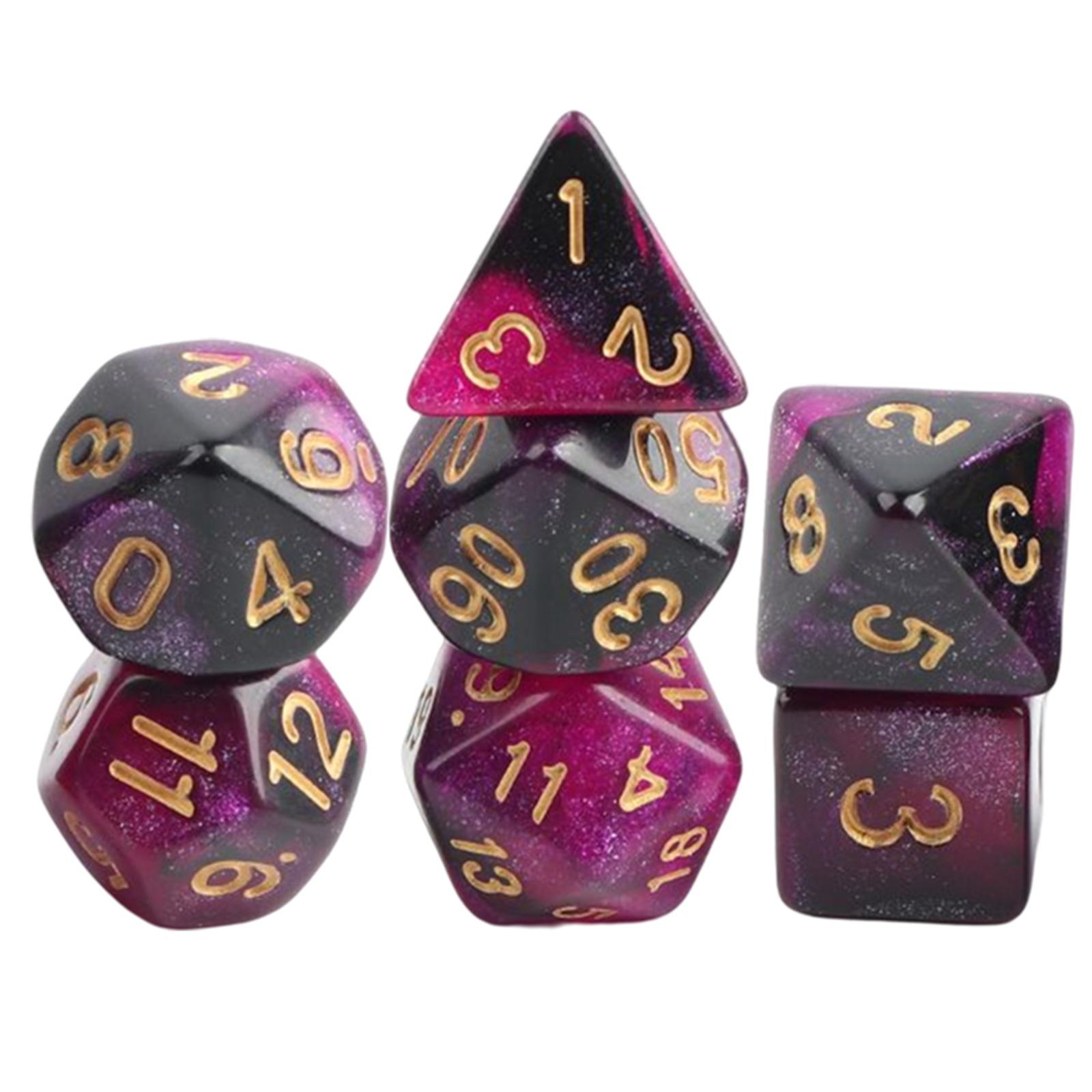 Colorful Acrylic Polyhedral Di - Party Games Gamecube ulasan dan harga