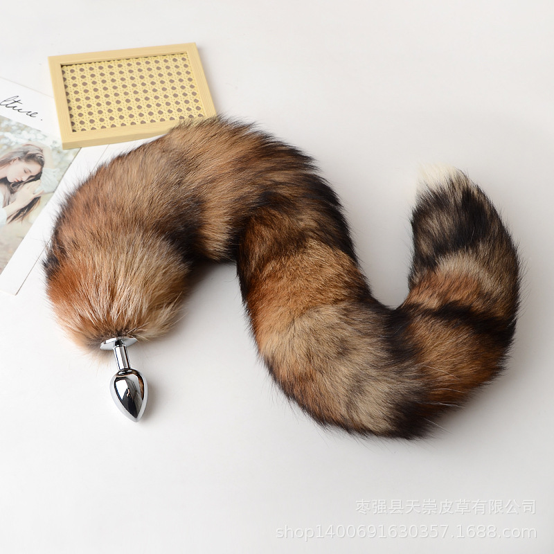 30-100cm Sexy Real Fox Tails w - Party Games Adults Funny ulasan dan harga