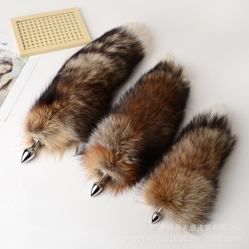 30-100cm Sexy Real Fox Tails w - Party Games Adults Funny ulasan dan harga