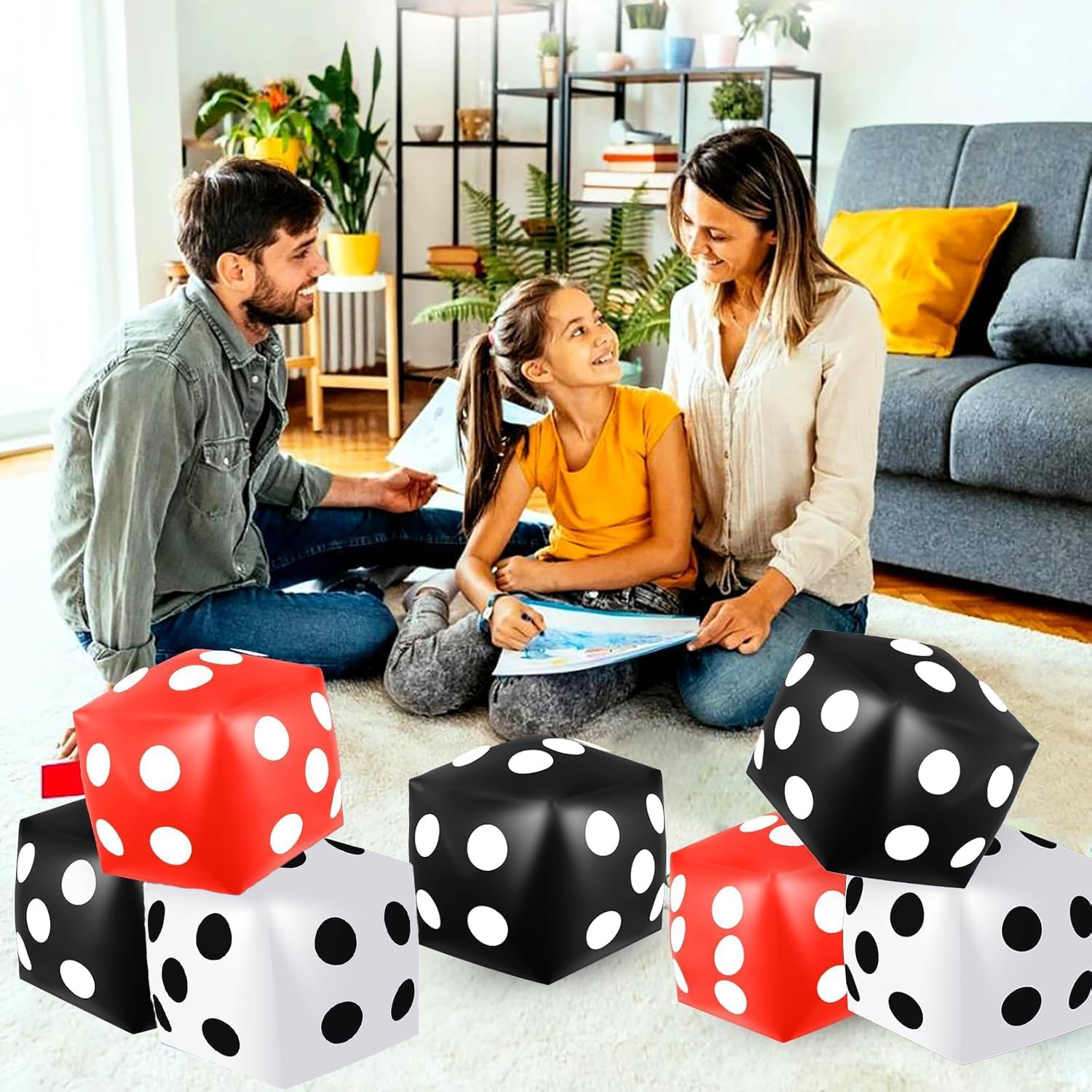 1-10pcs  PVC Inflatable Dice f - Party Games Gamecube ulasan dan harga