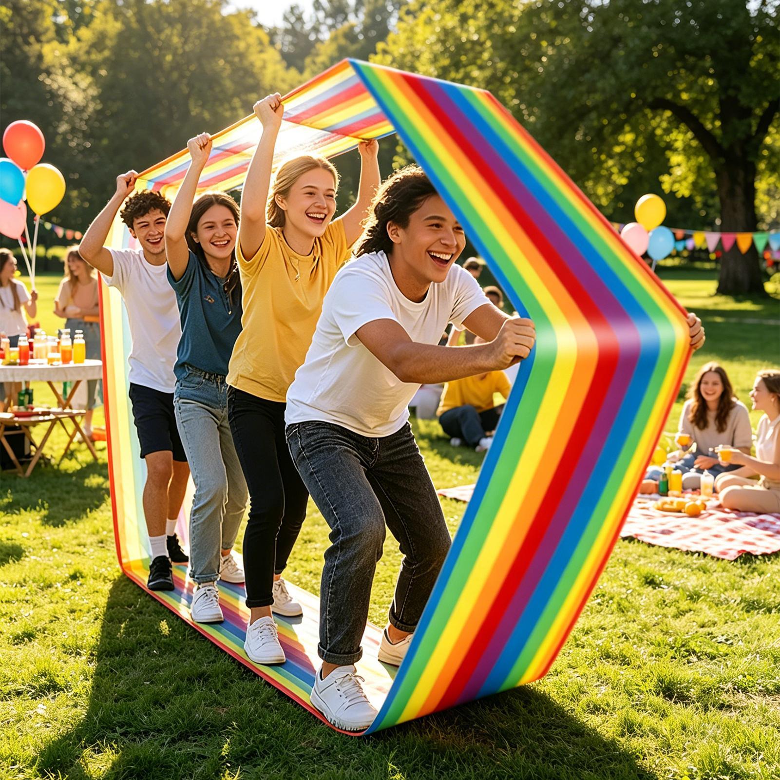 Group Leaning Activity Run Mat - Party Games Group For Adults ulasan dan harga