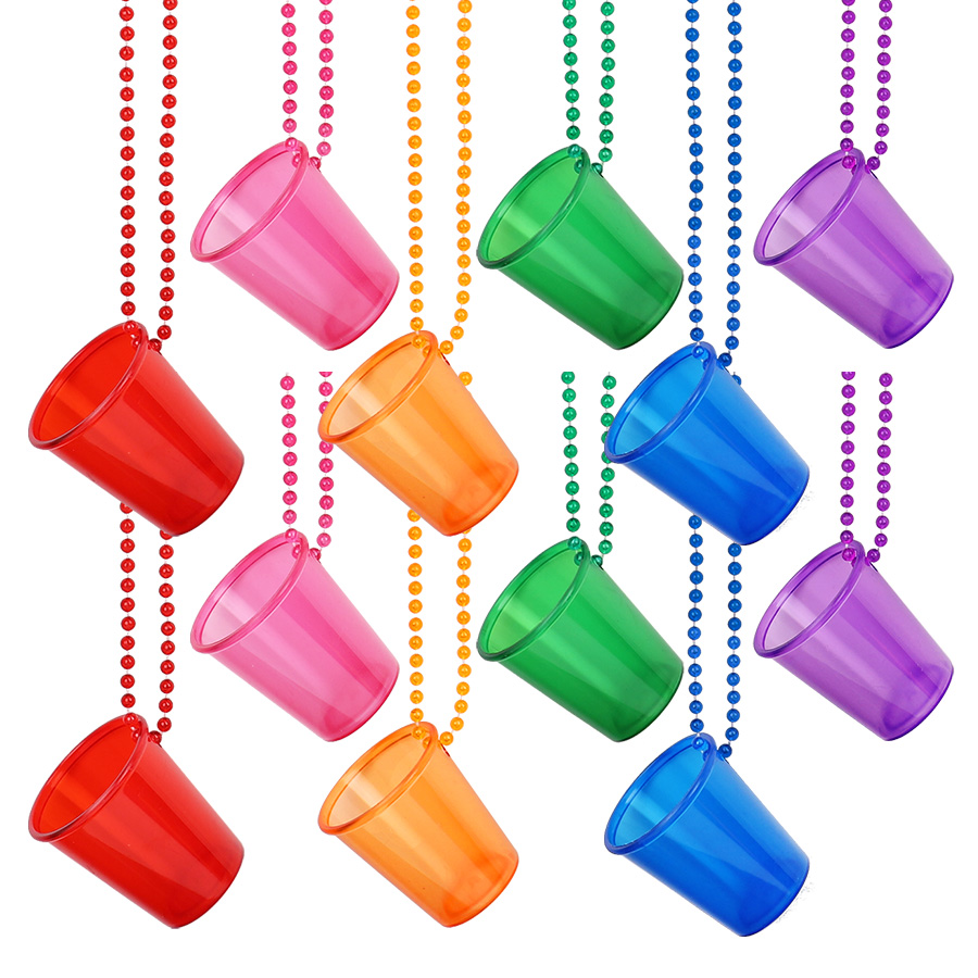 12pcs Beaded Necklace Plastic  - Party Games Bachelorette ulasan dan harga