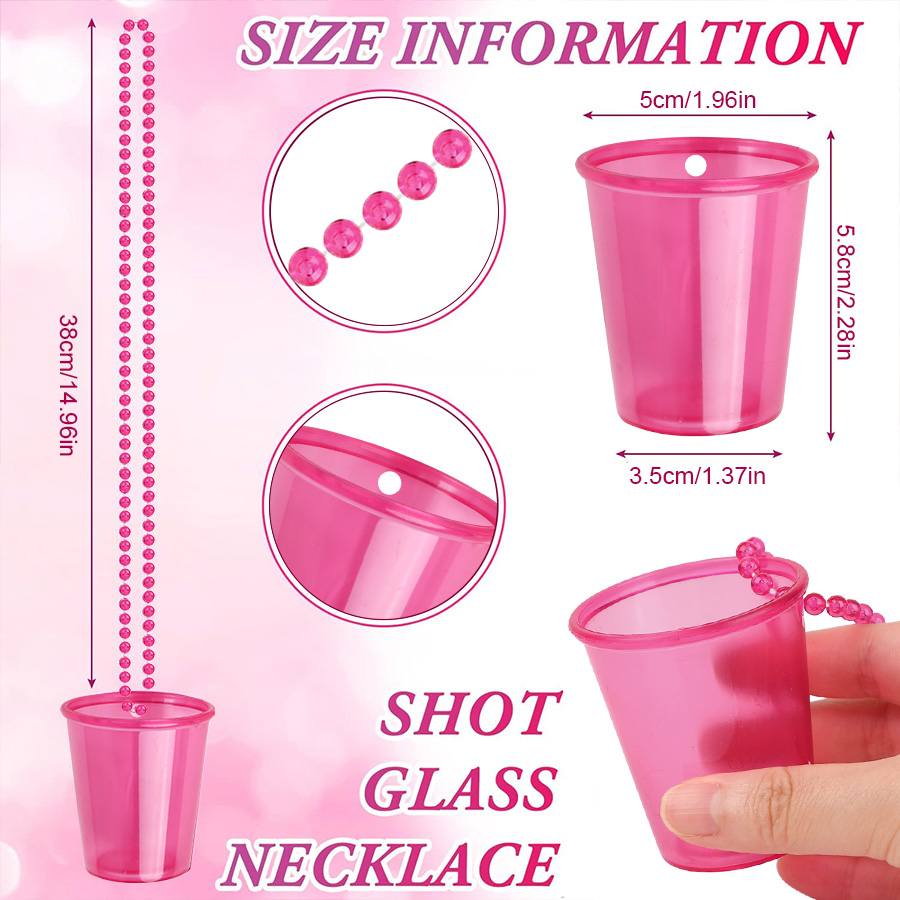 12pcs Beaded Necklace Plastic  - Party Games Bachelorette ulasan dan harga