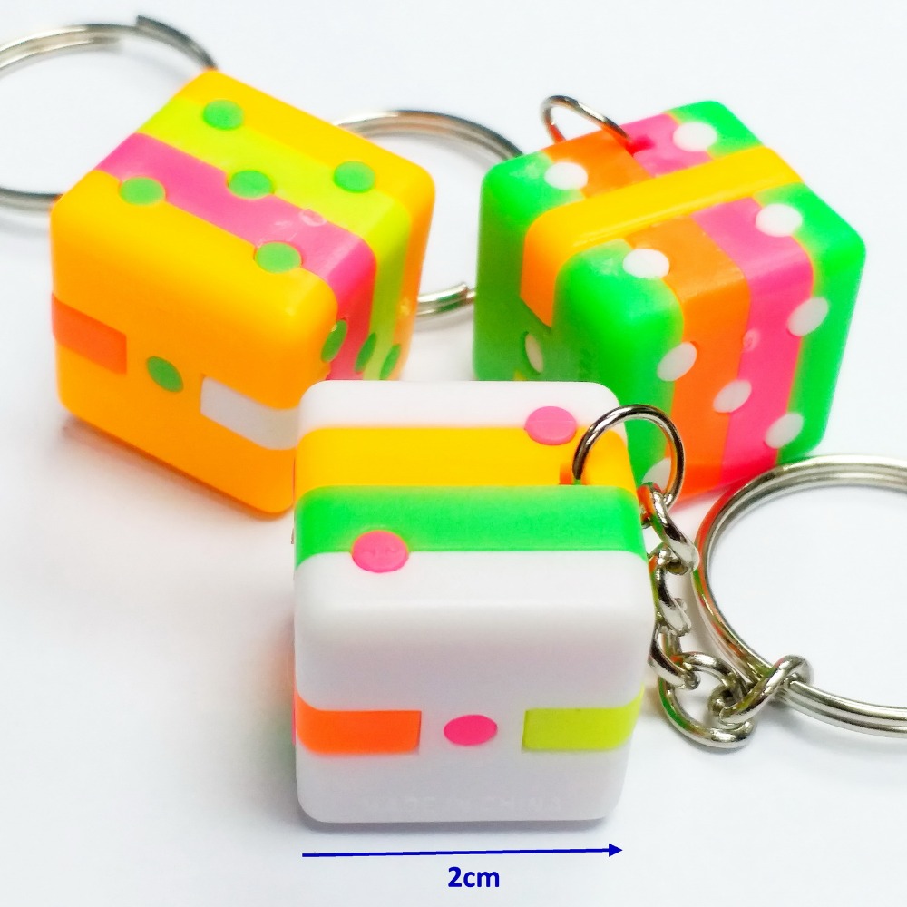 10Pc 2cm Puzzle Dice Cube Key  - Party Games Gamecube ulasan dan harga