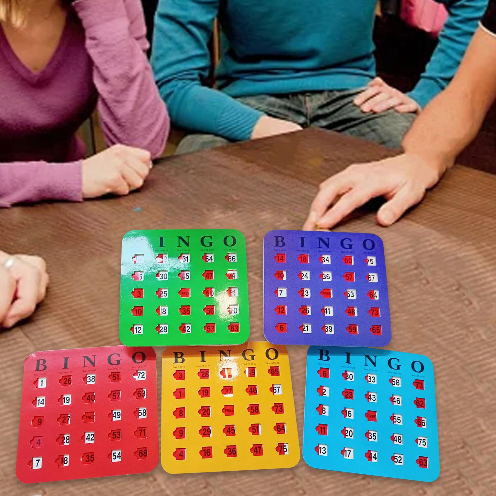 5 Pieces Large Print Bingo Car - Party Games Group For Adults ulasan dan harga