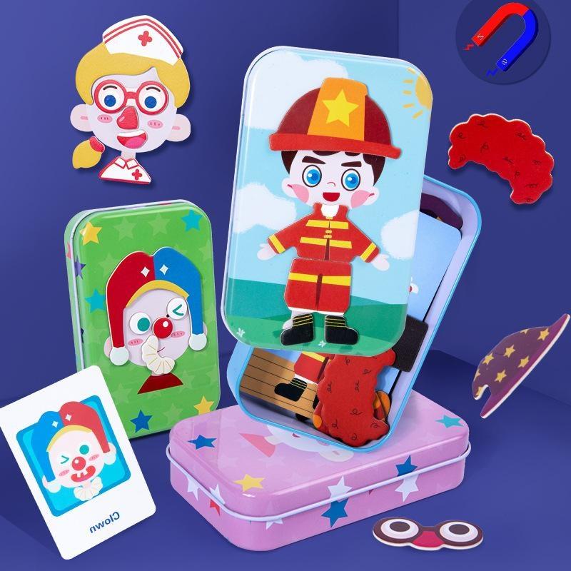Magnetic Dress Up Puzzle Toys  - Party Games Gamecube ulasan dan harga