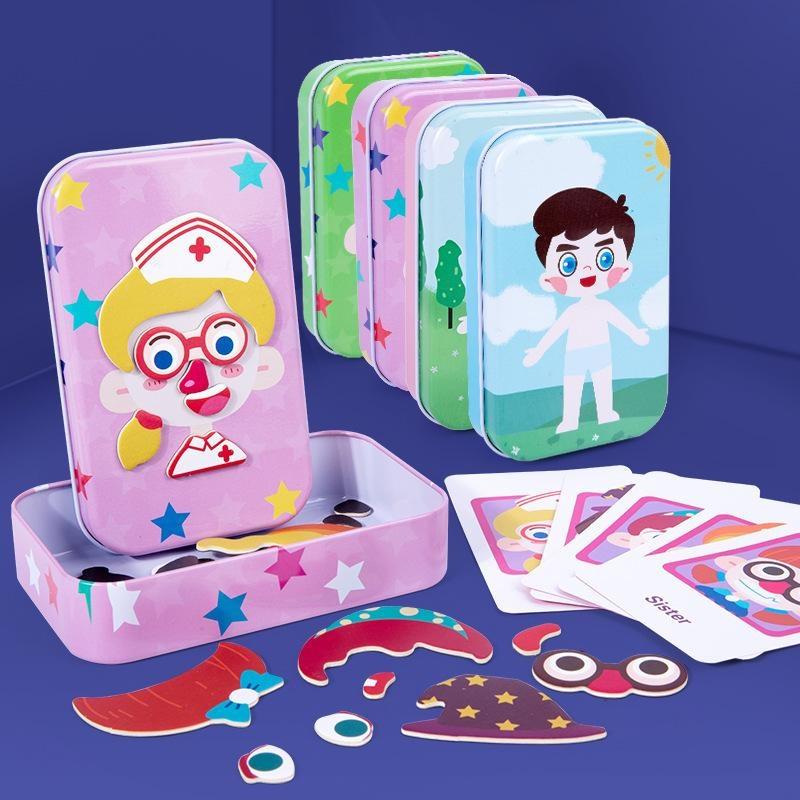 Magnetic Dress Up Puzzle Toys  - Party Games Gamecube ulasan dan harga