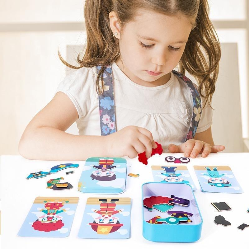 Magnetic Dress Up Puzzle Toys  - Party Games Gamecube ulasan dan harga