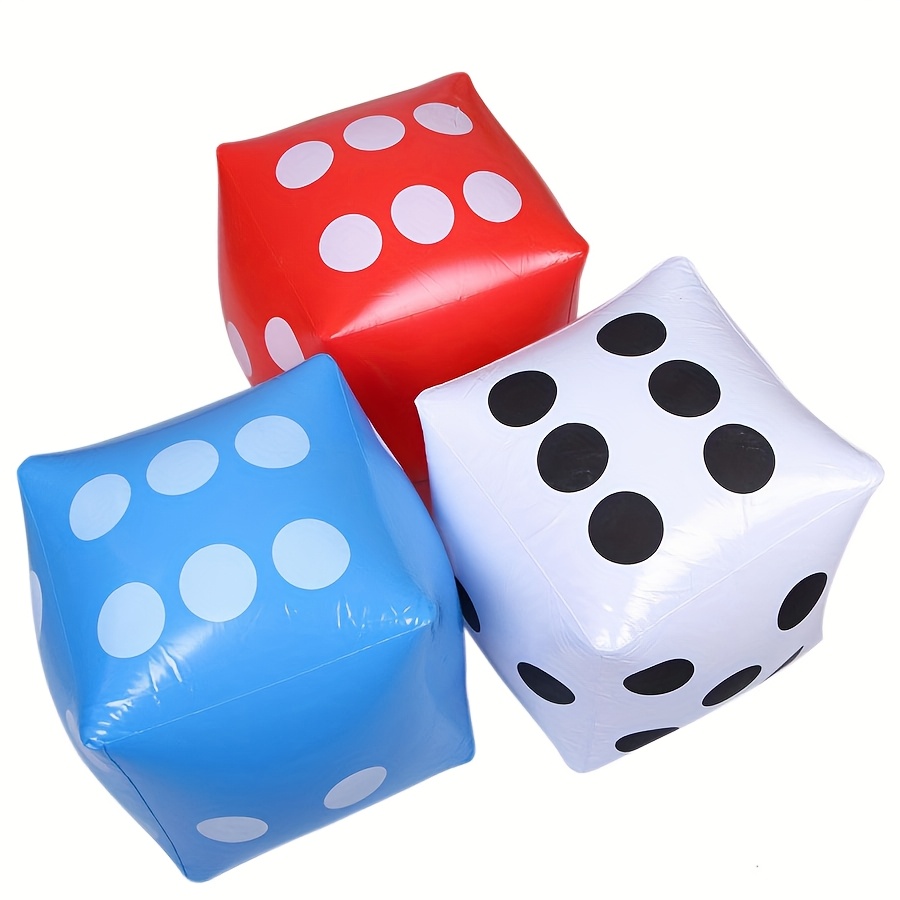 1-10PCS Inflatable Dice Jumbo  - Party Games Gamecube ulasan dan harga