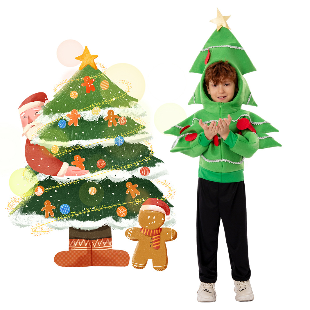 Kids Christmas Tree Costume Se - Party Games Kids ulasan dan harga