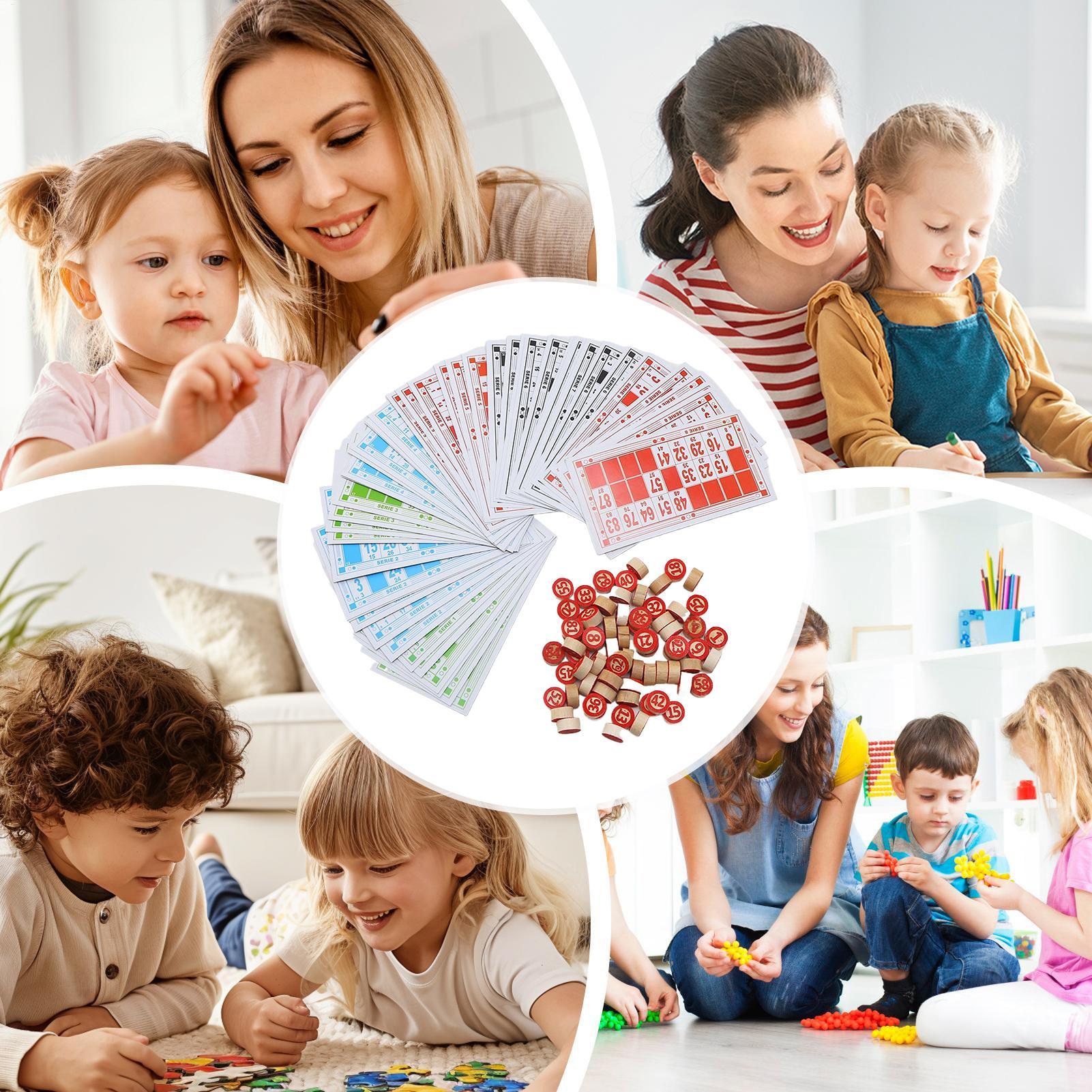 Bingo Set Wooden Funny Educati - Party Games Group For Adults ulasan dan harga